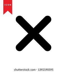 cancel icon, cancel vector, sign symbol. - Vector
