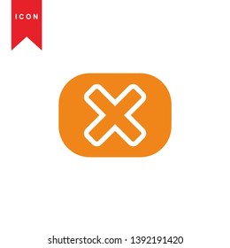 cancel icon, cancel vector, sign symbol. - Vector