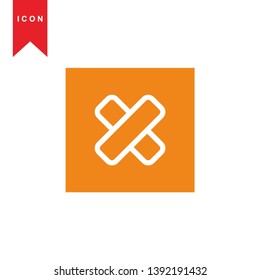 cancel icon, cancel vector, sign symbol. - Vector