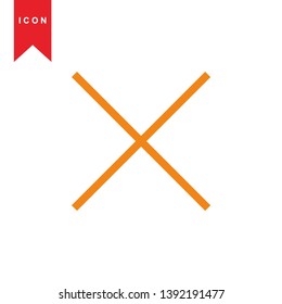 cancel icon, cancel vector, sign symbol. - Vector