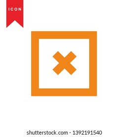 cancel icon, cancel vector, sign symbol. - Vector