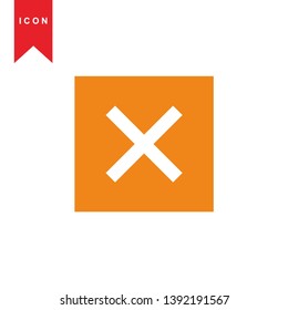 cancel icon, cancel vector, sign symbol. - Vector