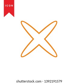 cancel icon, cancel vector, sign symbol. - Vector