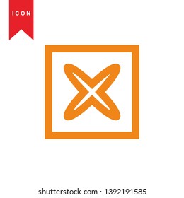 cancel icon, cancel vector, sign symbol. - Vector