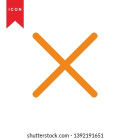 cancel icon, cancel vector, sign symbol. - Vector