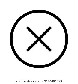 Cancel Icon Vector Symbol Design Illustration