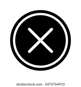 Cancel Icon Vector Symbol Design Illustration