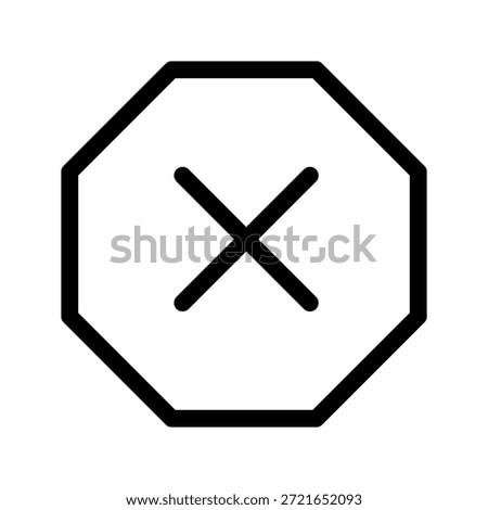 Cancel Icon Vector Symbol Design Illustration