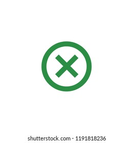 Cancel icon. X vector. Cross icon. Remove symbol. Delete vector.Flat icon for web.