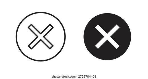 Cancelar iconos colección de Vector para Diseños web. iconos planos