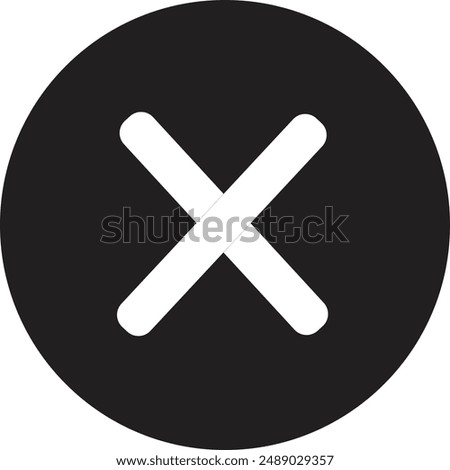 cancel icon,vector illustration. Flat design style. vector cancel icon illustration isolated on White background, cancel icon Eps10. cancel icons graphic design vector symbols