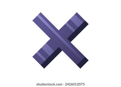 Cancel Interface Flat Sticker Design