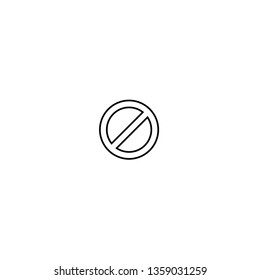 Cancel Line Icon