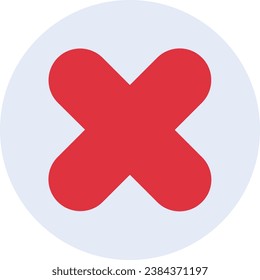 Cancel Line Vector Icon Dedign
