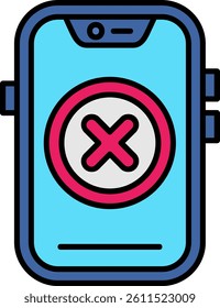 Cancel Line vector Icon Design