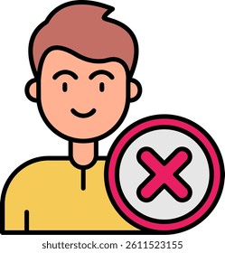Cancel Line vector Icon Design
