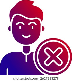 Cancel Line vector Icon Design