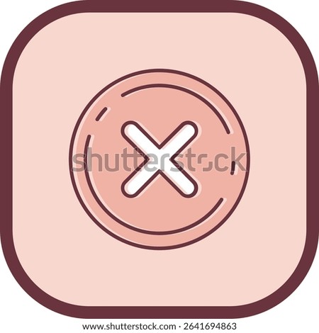 Cancel Line vector Icon Design