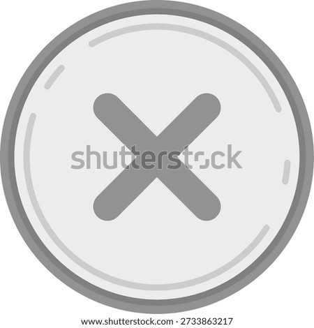 Cancel Line vector Icon Design
