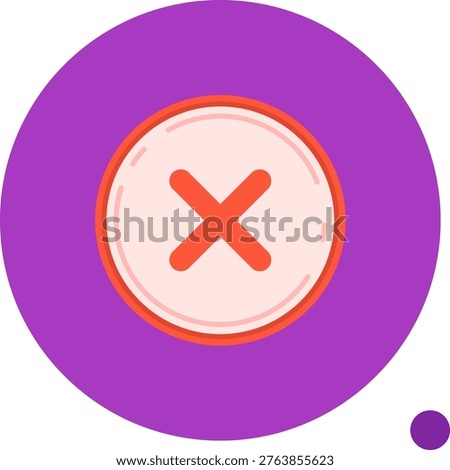 Cancel Line vector Icon Design