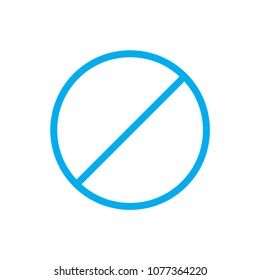 Cancel line vector icon. Symbol from set Icons for your interface. Isolated on white background
