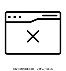 Icono de pantalla de cancelación que puede modificar o editar fácilmente