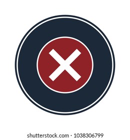 Cancel symbol in circle