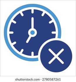 Cancel Time Icon Element For Design