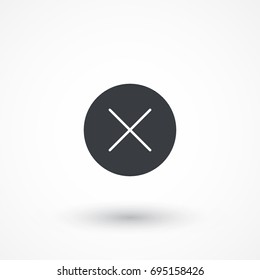 Cancel vector. Close sign icon. Reject sign icon. Logo graphic design concept. Logotype, icon, template in web and print