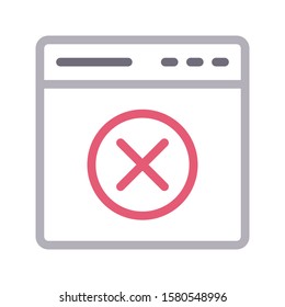 cancel vector color line icon 
