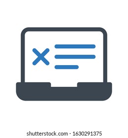 cancel vector glyph color icon 