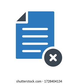 icono de cancelar el color de glifo vectorial 