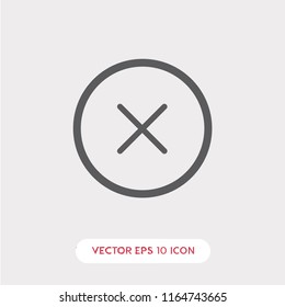 Cancel vector icon