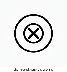 cancel vector icon design vector illustration