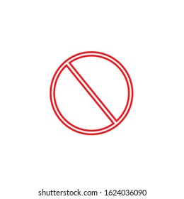 Cancel vector icon restriction not allowed