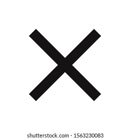 Cancel vector icon, simple sign for web site and mobile app.