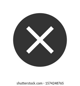 Cancel vector icon, simple sign for web site and mobile app.