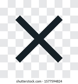 Cancel vector icon, simple sign for web site and mobile app.