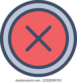 cancel vector illustration isolated on a transparent background color vector icons for concept or web graphics.