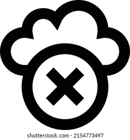 cancel Vector illustration on a transparent background.Premium quality symbols.Stroke vector icon for concept and graphic design. 
