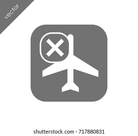Canceled flight icon