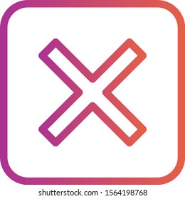  Canceled icon isolated on background
 
