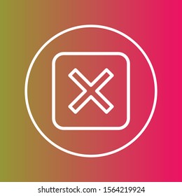  Canceled icon isolated on background
 
