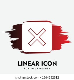  Canceled icon isolated on background
 
