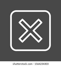  Canceled icon isolated on background
 
