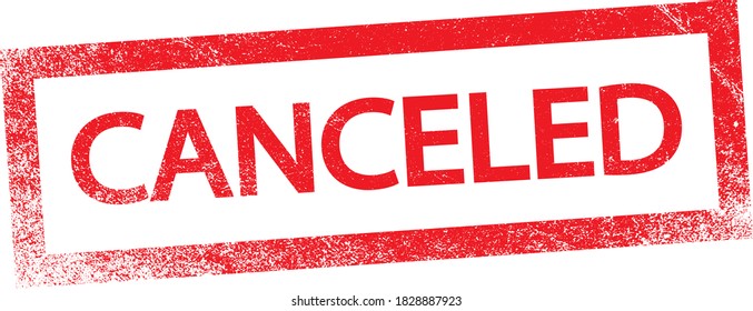 Canceled stamp vector on white background. Vector image