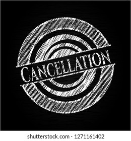 Cancellation on chalkboard