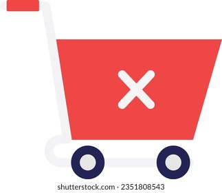 cancellation Vector Flat Icon Illustration