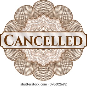 Cancelled abstract rosette