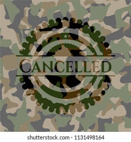 Cancelled camo emblem